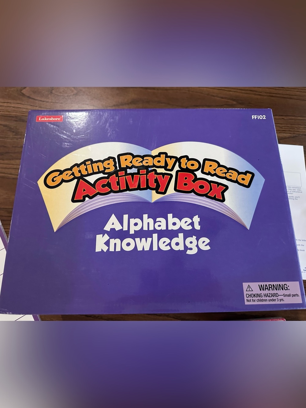 Lakeshore Getting Ready to Read Activity Box -Alphabet Knowledge